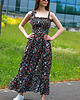 sukienki maxi damskie Sukienka długa maxi na ramiączkach w kwiatki 4