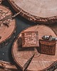 muszki i krawaty Drewniany zestaw mucha, spinki i poszetka 1