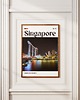 plakaty Minimalistyczny plakat Singapur 4