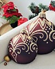 poduszki z grafiką Poduszka Dekoracyjna Brązowa Bombka Mała 3