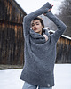swetry damskie  Sweter Boucle Szary 2