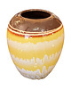 wazony Ceramiczny wazon w stylu Boho, Staffel Limburg, Niemcy lata 70. 2