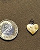 wisiory Urocze serduszko z mlecznego bursztynu znakomity prezent dla delikatnej osoby 6
