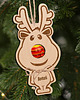 zabawki - inne Bombka na choinkę RENIFER na lizaka z imieniem prezent na Mikołajki dla dzieci 1
