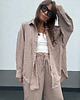 koszule damskie  Koszula Calm oversize Taupe 1