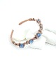 bransoletki wire wrapping Miedziana bransoleta mankietowa z kyanitem 6