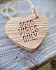 breloki Brelok serce z drewna, good vibes only 2