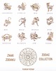 broszki Brosza  ze znakiem ZODIAKU 2023 NEW 8