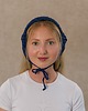 apaszki Letnia granatowa chustka bandana z cekinami bawełniana 1
