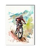 grafiki i ilustracje Rower górski. Akwarela ręcznie malowana. Zestaw 2 szt 2