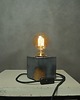 lampy stołowe Lampa loft z betonu - z drewnem 3