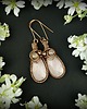 kolczyki wire wrapping Kolczyki z różowym kwarcem 8