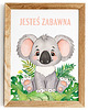 obrazy i plakaty do pokoju dziecięcego PLAKAT  ZWIERZĄTKA koala dla dziewczynki 2