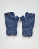 rękawiczki damskie Mitenki wełniane  niebieskie 1