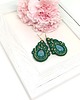 kolczyki soutache Zielone kolczyki sutasz - kolekcja Thalia 4