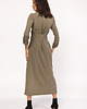 sukienki maxi damskie Długa sukienka w stylu militarnym - SUK157 khaki 1