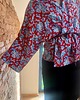 szlafroki damskie Szlafrok narzutka kimono krótkie czerwone 5