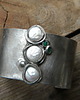 bransoletki wire wrapping Zielony akcent    - BRANSOLETA MANKIET - CUFF 1