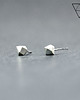 kolczyki wire wrapping Srebrne  geometryczne wkrętki DIAMOND I 2