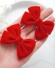 ozdoby do włosów dla dzieci Gumki do włosów świąteczne kokardki czerwone WELUROWE SW08 1