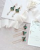Biżuteria ślubna Szmaragdowe kolczyki ślubne Lace Me Ivory 6