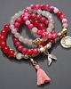 bransoletki z kamieni naturalnych Strawberry sorbet /19-06-23/ set 1