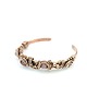 bransoletki wire wrapping Miedziana bransoleta cuff z różowym turmalinem 4