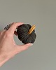 dodatki - różne Dynia ozdobna handmade, rozmiar S, zielona z pomarańczowym ogonkiem- 1 szt. 2