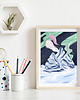 grafiki i ilustracje Lis polarny 1