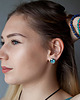 klipsy Blue flower klipsy idealne na prezent 1