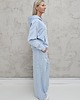 komplety damskie Lucia komplet z rozpinaną bluzą i szerokimi spodniami Baby Blue 1