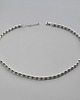chokery Minimalistyczny choker srebrny kulki Elegancki choker 1