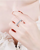 pierścionki srebrne Pierścionek Moissanite "Infinite" 2