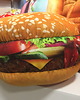 poduszki z grafiką Poduszka Burger mały hamburger 3