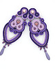 kolczyki soutache Długie fioletowe kolczyki soutache 4