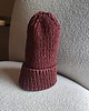 czapki damskie Bordowa czapka merino z wełny merynosów 1