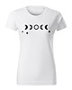 t-shirt damskie Biała Koszulka damska z fazami księżyca, minimalistyczna, spokojna energia 2