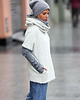 bluza z kapturem damska BLUZA CLASSIC/R - swetrowa z dodatkiem wełny 2