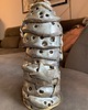 dekoracje świąteczne Ceramiczna choinka lampion SILVER 3