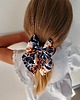 dziewczynka - inne Gumka jedwabna z kokardą MINI scrunchie wild spots 1