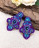 kolczyki soutache Velora kolczyki sutasz błyszczące eleganckie wieczorowe multikolor 2