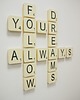 pokój dziecka - różne Kostki SCRABBLE 10x10cm  małe-zamów sobie słowa 2