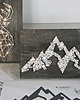 Ozdoby na ścianę GÓRY z lampkami BOX DIY String art kreatywny zestaw zrób to sam 1