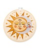 Ozdoby na ścianę Słońce i księżyc, light, haft w tamborku 20 cm 4