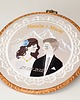 Ślub - inne Personalizowana pamiątka ślubna/rocznicowa, haft w oprawie vintage 2