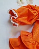 sukienki dla dziewczynki Sukienka Dresowa  Orange  Frill 6