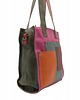 torby na ramię Torebka damska shopper, pojemna, skórzana ze skrawków kolorowa OLIVKA 1