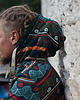 bluzy męskie Bluza kangurka "Meander" z butelkowym - unisex 5