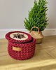 dekoracje świąteczne Kosz prezentowy świąteczny z motywem renifera " Reindeer Gift Basket" 1