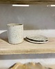 mydelniczki Ceramiczny Zestaw Łazienkowy z Mydelniczką z Odpływem Perłowa Biała 4
